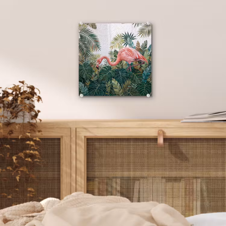 Natuur - Bladeren - Abstract - Groen - Vogel plexiglas 5mm klein -sfeer4