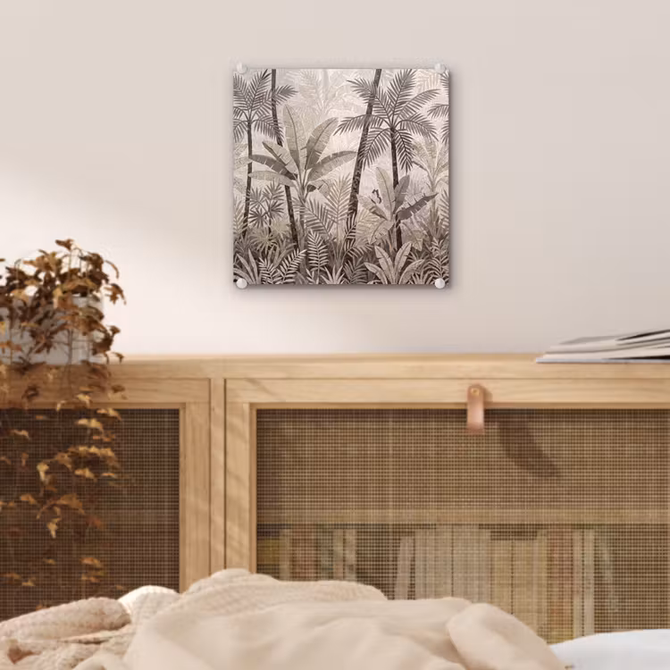 Natuur - Bladeren - Landschap - Mozaïek - Beige plexiglas 5mm klein -sfeer4