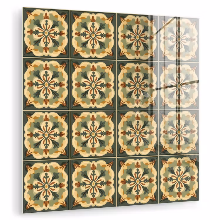 Ornament - Patroon - Groen plexiglas 5mm klein 11 -zzzproduct_nieuw