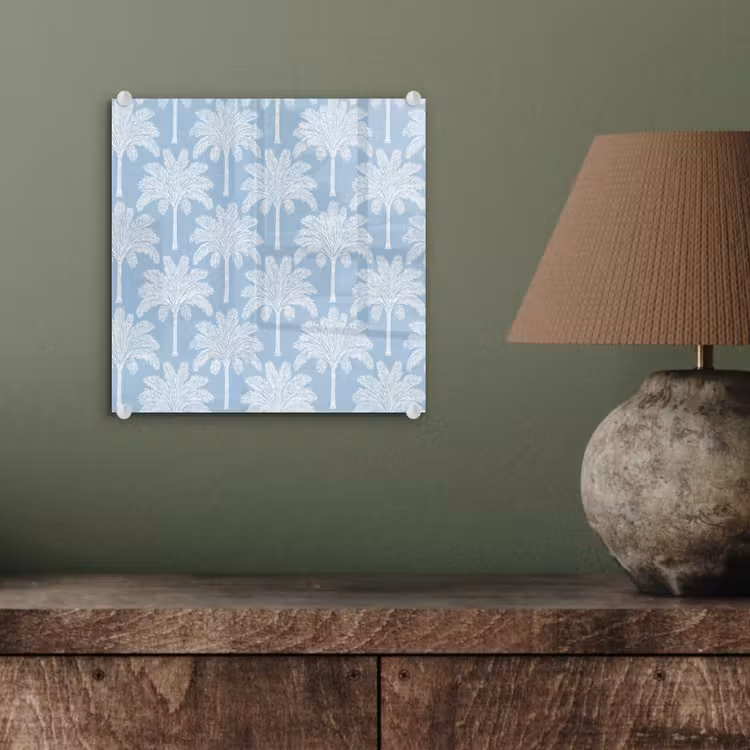Palmboom - Modern - Blauw plexiglas 5mm klein 11 -sfeer3