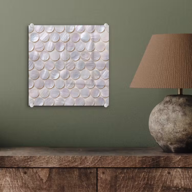 Patroon - Cirkels - Abstract - Modern - Wit plexiglas 5mm klein -sfeer3