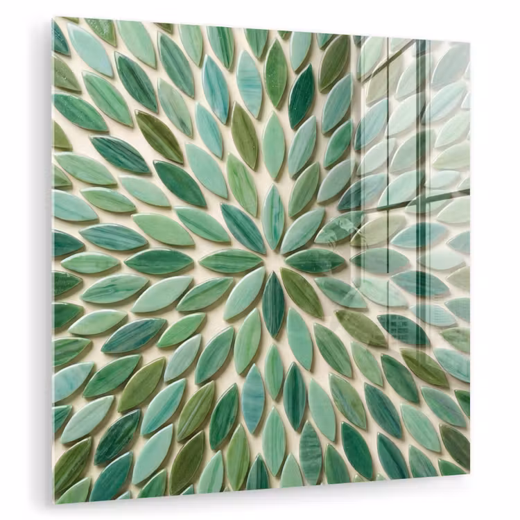 Patroon - Blad - Groen - Abstract plexiglas 5mm klein -zzzproduct_nieuw