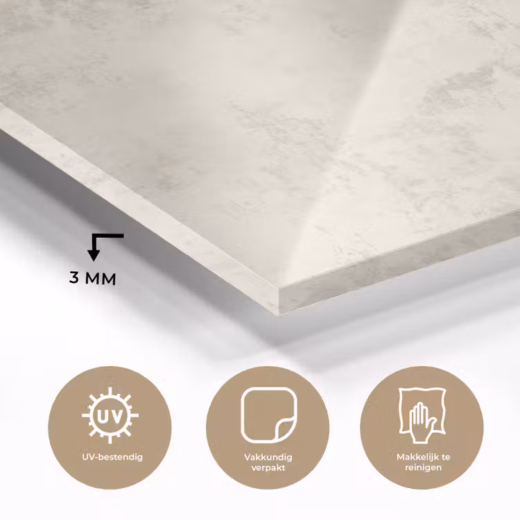 Patroon - Organisch - Beige plexiglas 5mm klein 11 -sfeer2