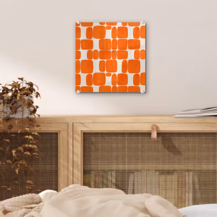 Patroon - Retro - Oranje plexiglas 5mm klein 11 -sfeer4