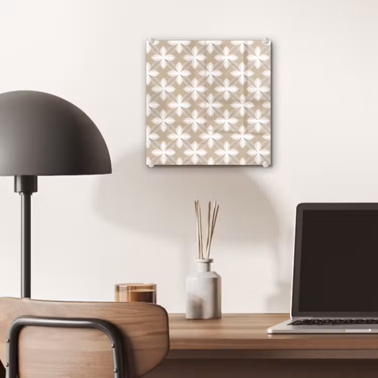 Patroon - Symmetrisch - Beige plexiglas 5mm klein 11 -sfeer6