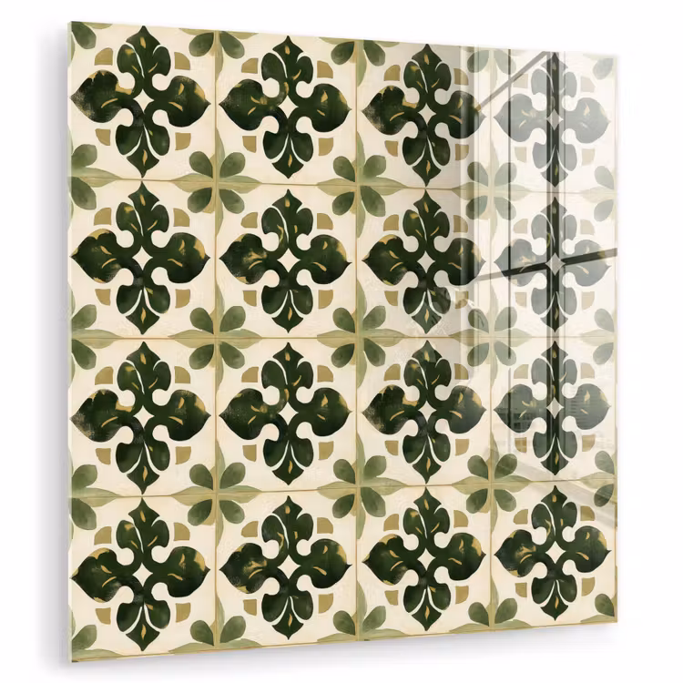 Patroon - Tegel - Groen plexiglas 5mm klein 11 -zzzproduct_nieuw