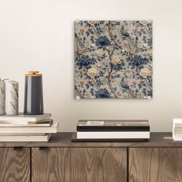 Pauw - Bloemen - Blauw plexiglas 5mm klein 11 -sfeer1