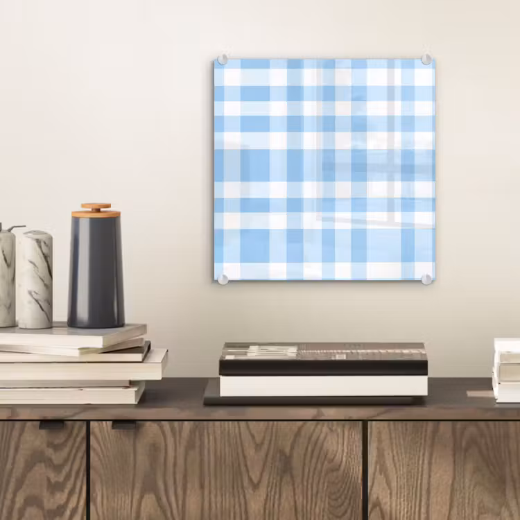 Ruit - Patroon - Blauw plexiglas 5mm klein 11 -sfeer1