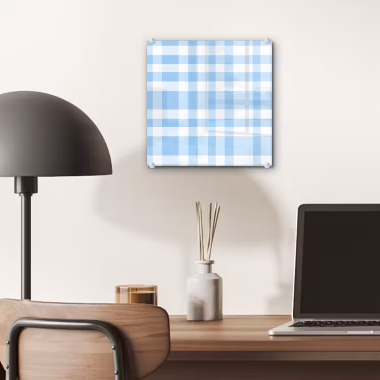 Ruit - Patroon - Blauw plexiglas 5mm klein 11 -sfeer6