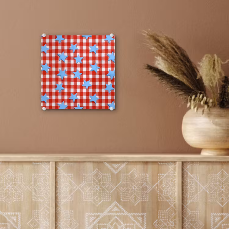 Ruit - Sterren - Rood plexiglas 5mm klein 11 -sfeer5