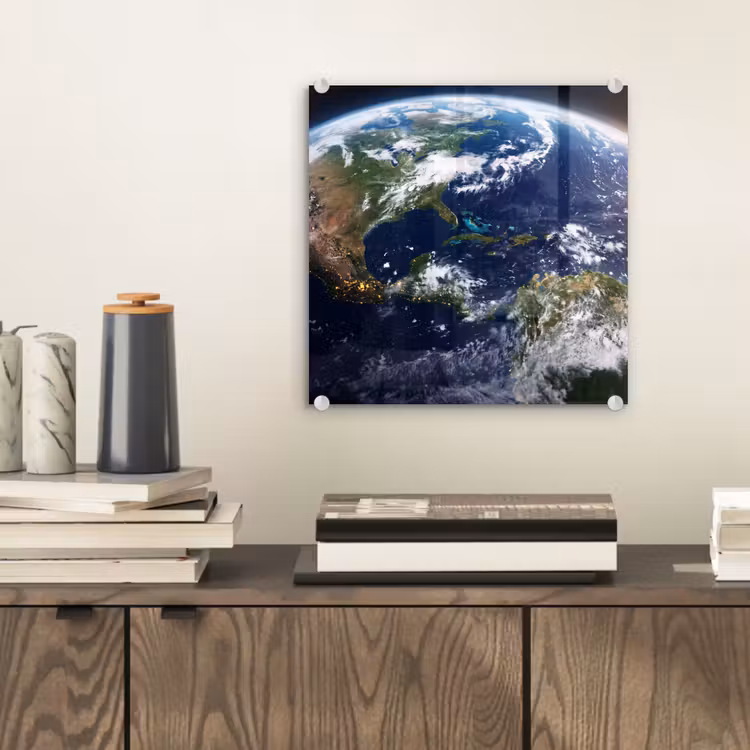 Glass Print - Planet - Space - Cosmos - Planeet - Ruimte - Kosmos plexiglas 5mm klein