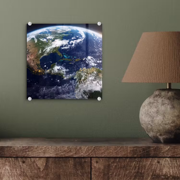 Glass Print - Planet - Space - Cosmos - Planeet - Ruimte - Kosmos plexiglas 5mm klein