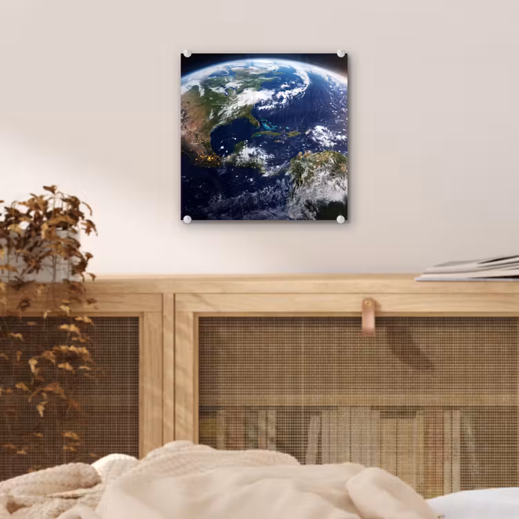 Glass Print - Planet - Space - Cosmos - Planeet - Ruimte - Kosmos plexiglas 5mm klein