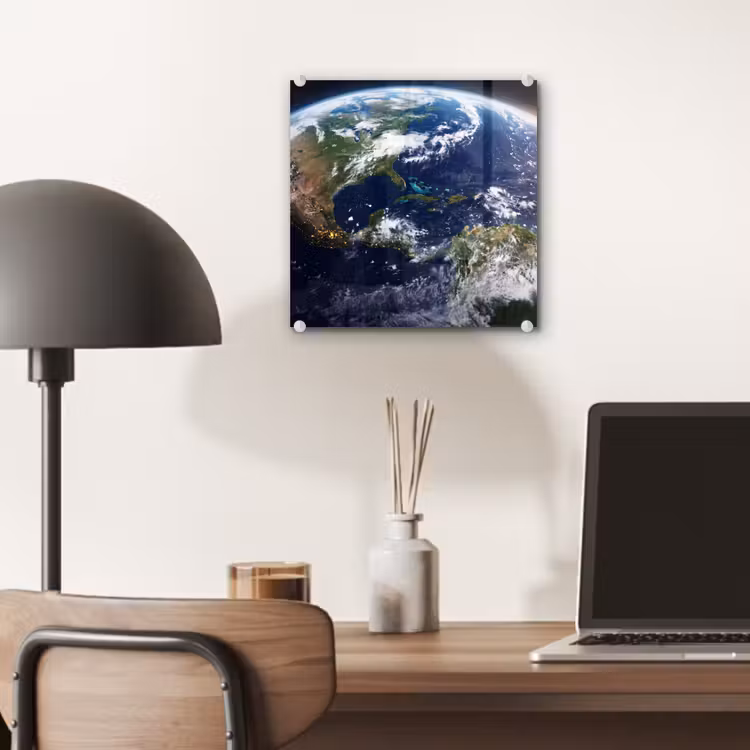 Glass Print - Planet - Space - Cosmos - Planeet - Ruimte - Kosmos plexiglas 5mm klein