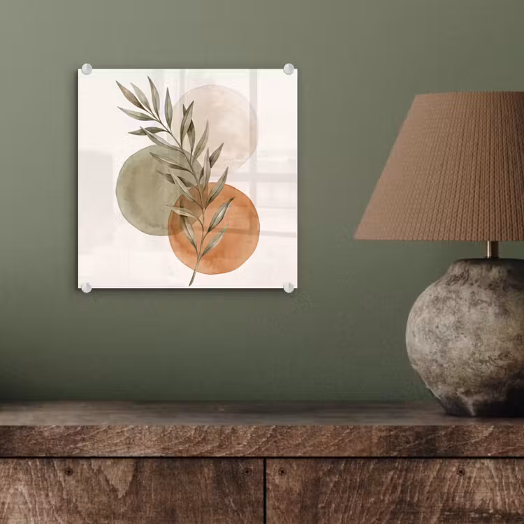 Glass Print - Plant - Circles - Abstract - Plant - Cirkels - Abstract plexiglas 5mm klein