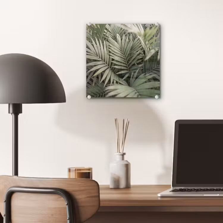 Plant - Palmbladeren - Natuur - Groen plexiglas 5mm klein -sfeer6