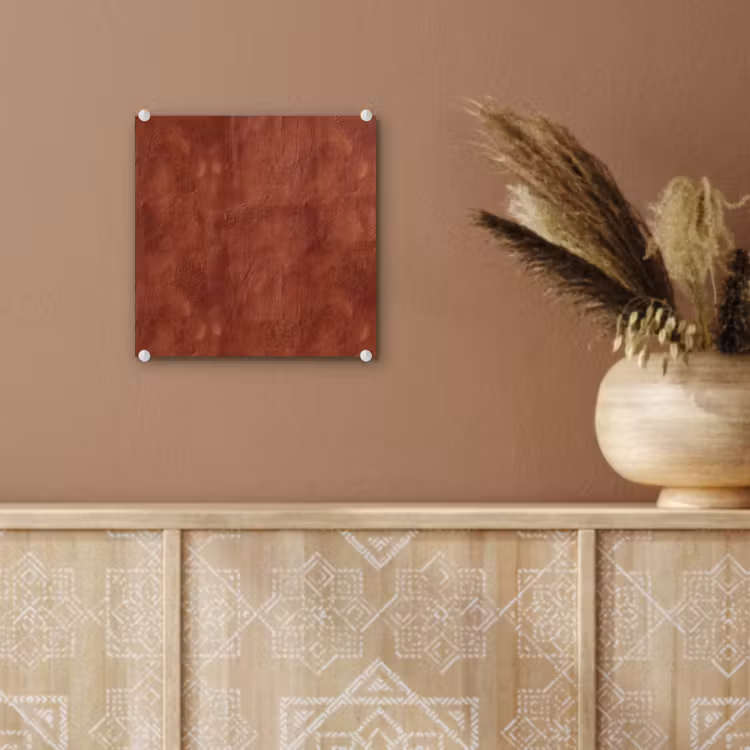 Stucwerk - Textuur  - Terracotta plexiglas 5mm klein 11 -sfeer5