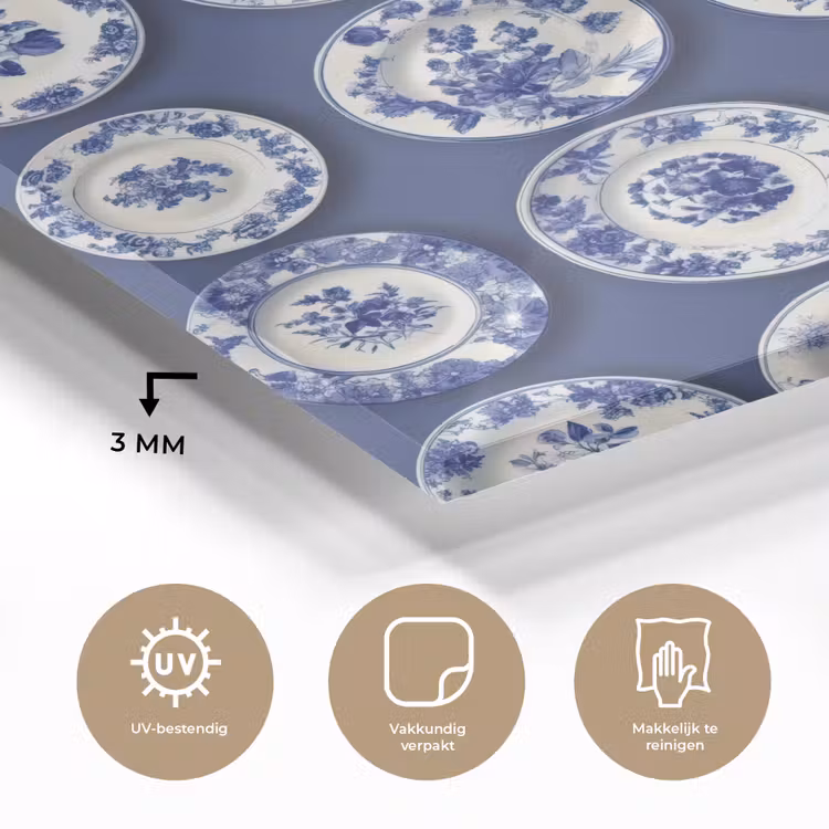 Borden - Floraal - Blauw plexiglas 5mm klein 11 -sfeer2