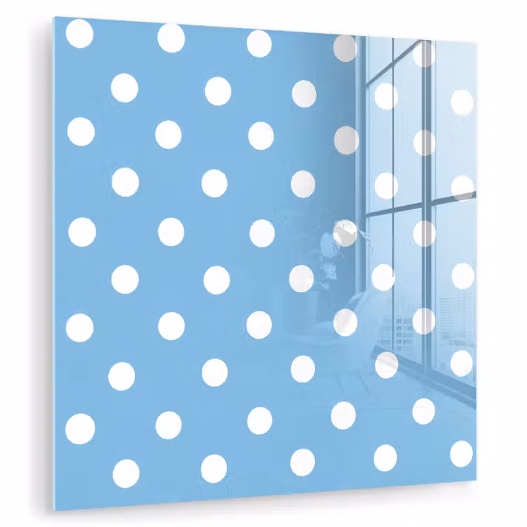 Polka - Dots - Blauw plexiglas 5mm klein 11 -zzzproduct_nieuw