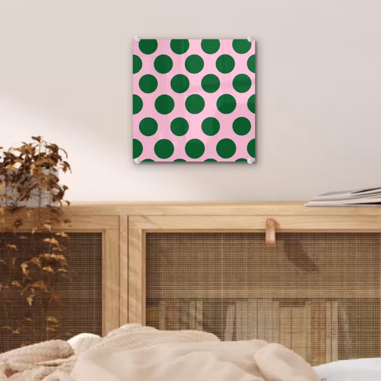 Polkadots - Patroon - Groen plexiglas 5mm klein 11 -sfeer4