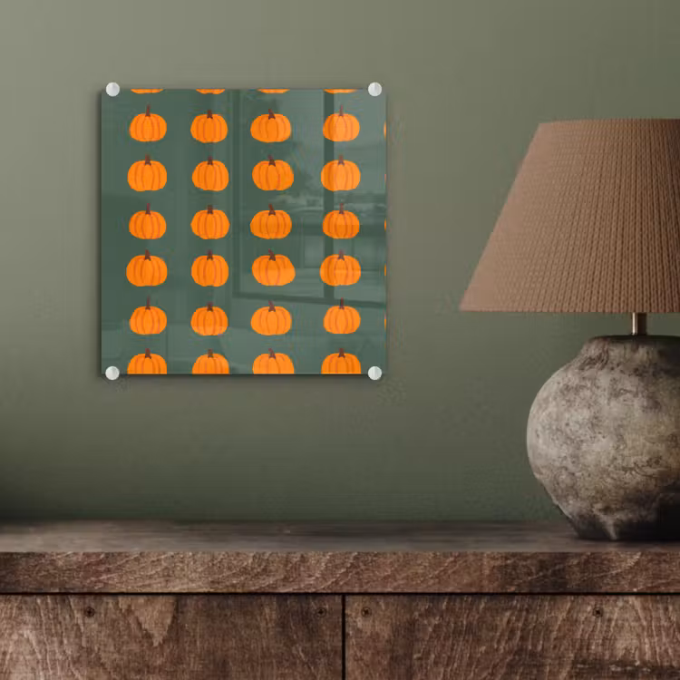 Pompoen - Patroon - Oranje plexiglas 5mm klein 11 -sfeer3