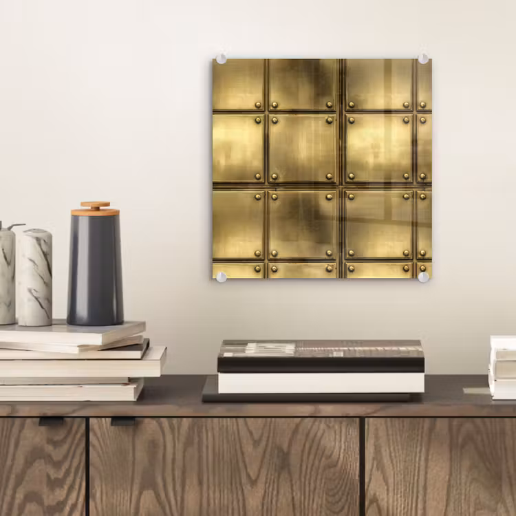 Platen - Industrieel - Stoer - Goud plexiglas 5mm klein 11 -sfeer1