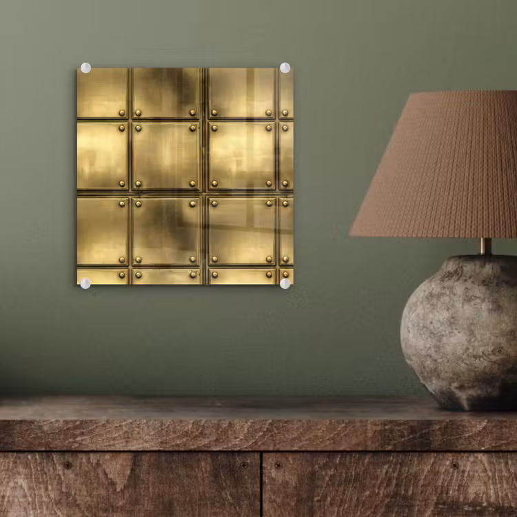 Platen - Industrieel - Stoer - Goud plexiglas 5mm klein 11 -sfeer3