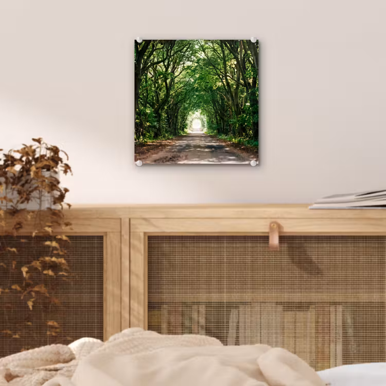 Weg - Bomen - Natuur - Groen plexiglas 5mm klein -sfeer4