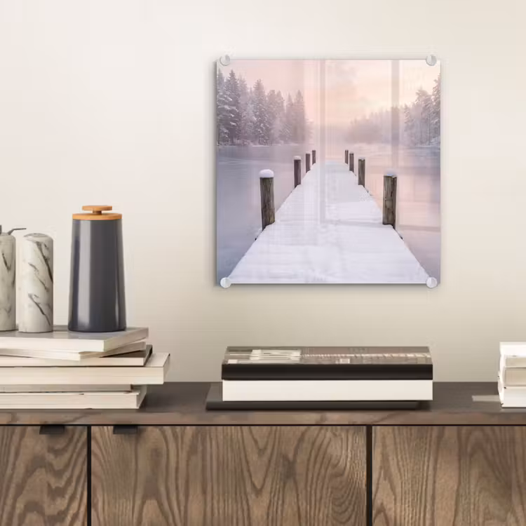 Steiger - Meer - Mist - Winter - Serene plexiglas 5mm klein -sfeer1
