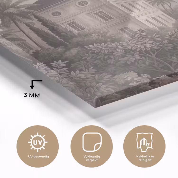 Zee - Villa - Beige plexiglas 5mm klein -sfeer2