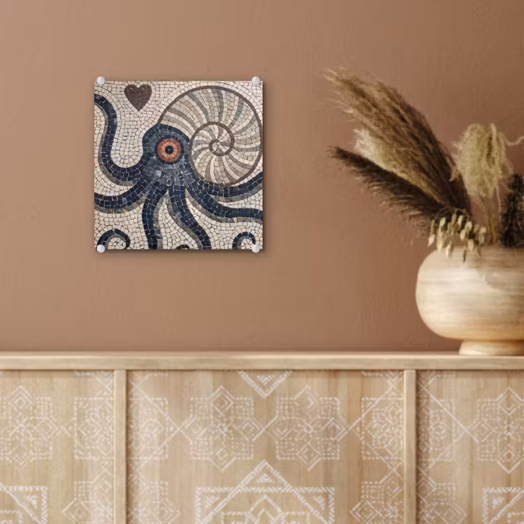 Zeeleven - Mozaïek - Kunst - Vintage - Beige plexiglas 5mm klein -sfeer5