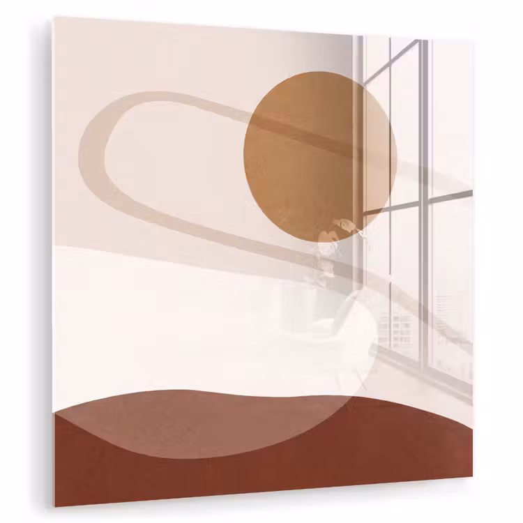 Glass Print - Shapes - Organic - Art - Vormen - Organisch - Kunst plexiglas 5mm klein