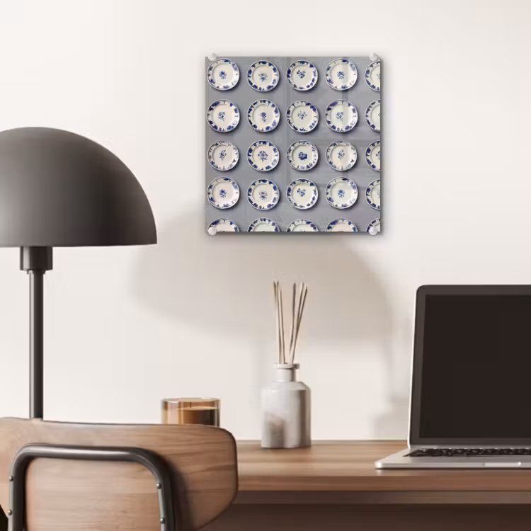 Borden - Bloemen - Blauw - Wit plexiglas 5mm klein 11 -sfeer6