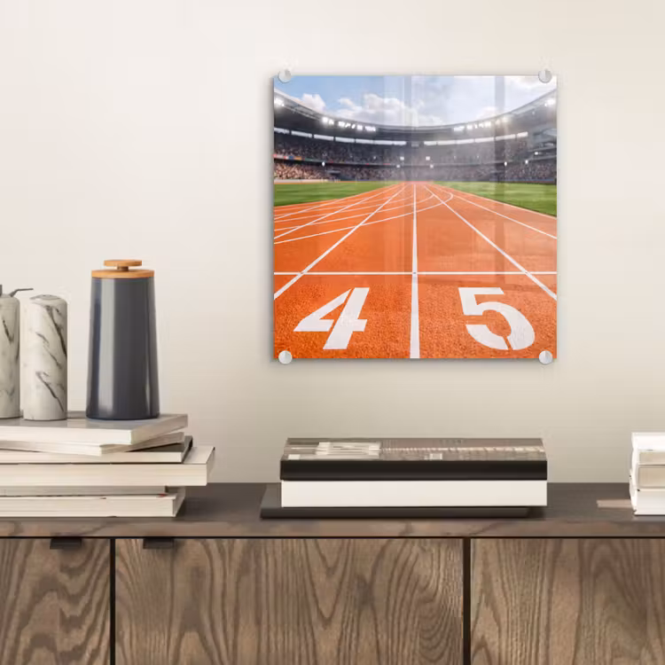 Sintelbaan - Stadion - Sport -Oranje plexiglas 5mm klein -sfeer1