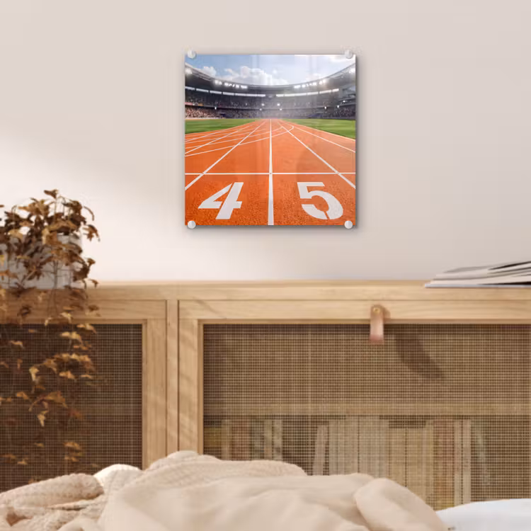 Sintelbaan - Stadion - Sport -Oranje plexiglas 5mm klein -sfeer4