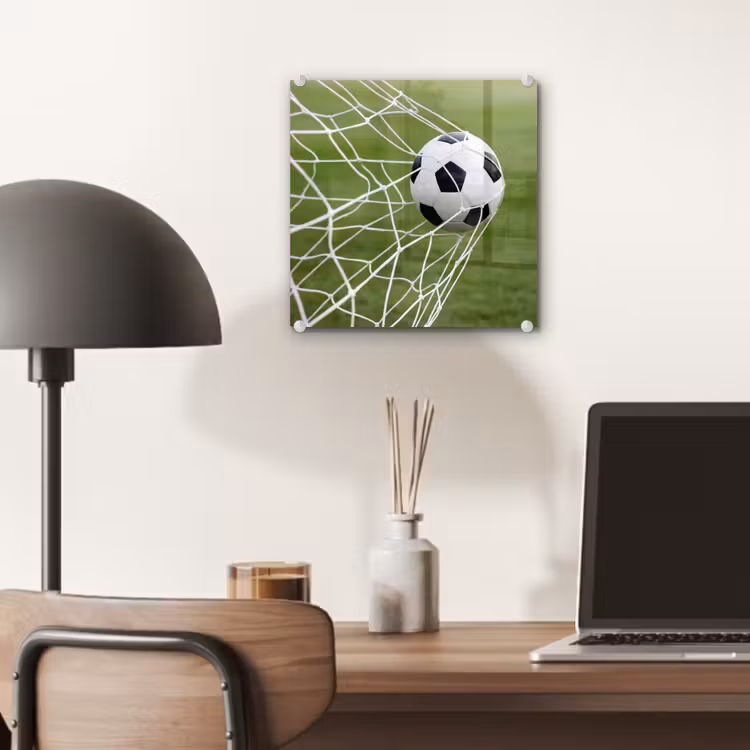 Voetbal - Goal - Net - Sport plexiglas 5mm klein -sfeer6