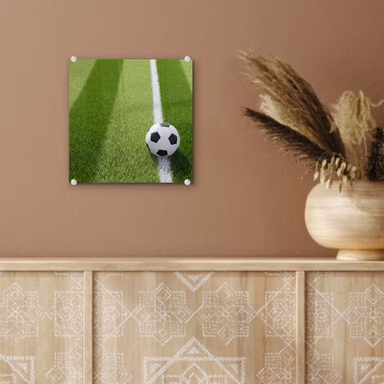 Voetbal - Grasveld - Sport - Groen plexiglas 5mm klein -sfeer5