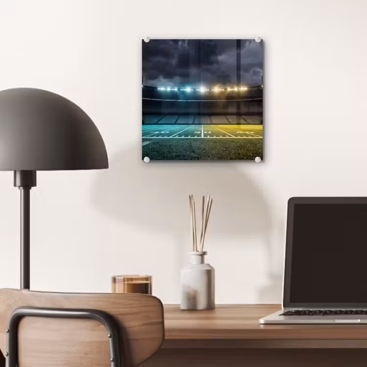 Voetbal - Stadion - Nacht - Modern plexiglas 5mm klein -sfeer6