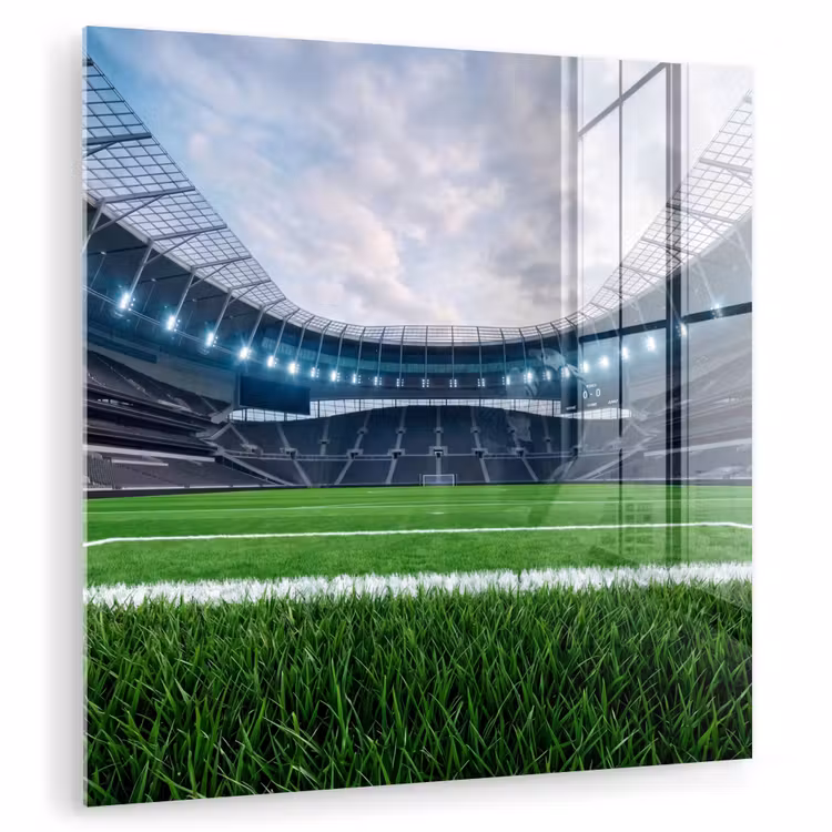 Voetbal - Stadion - Sport - Groen plexiglas 5mm klein -zzzproduct_nieuw