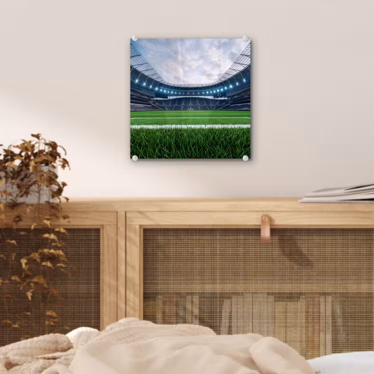 Voetbal - Stadion - Sport - Groen plexiglas 5mm klein -sfeer4