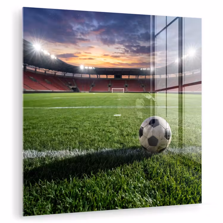 Voetbal - Stadion - Sport - Groen plexiglas 5mm klein -zzzproduct_nieuw