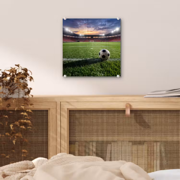 Voetbal - Stadion - Sport - Groen plexiglas 5mm klein -sfeer4
