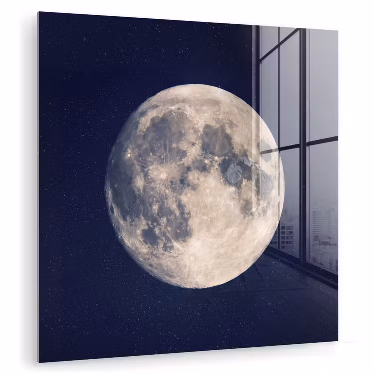 Ruimte - Maan - Kosmos plexiglas 5mm klein -zzzproduct_nieuw