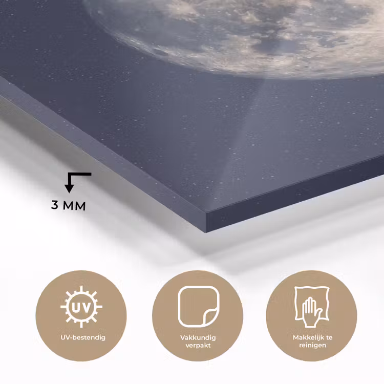 Ruimte - Maan - Kosmos plexiglas 5mm klein -sfeer2