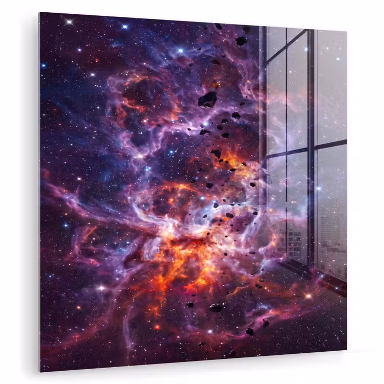 Space - Stars - Abstract - Colorful plexiglas 5mm klein -zzzproduct_nieuw