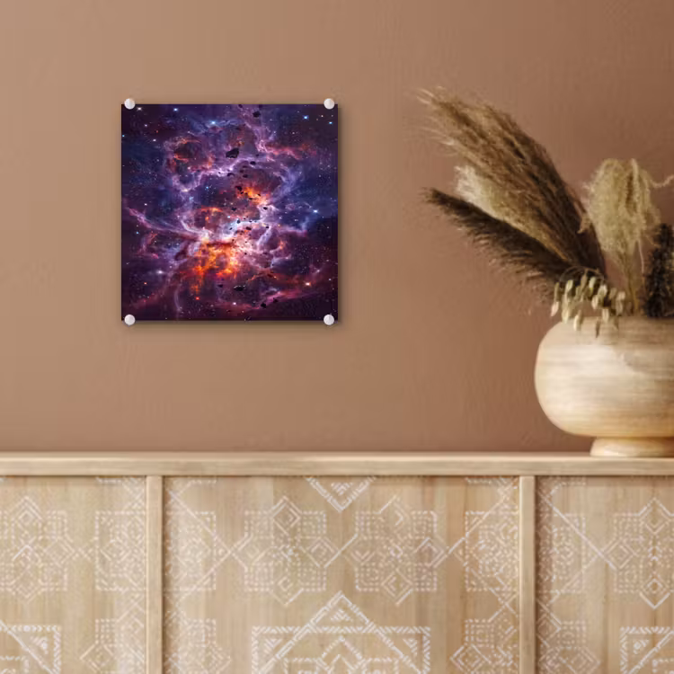Space - Stars - Abstract - Colorful plexiglas 5mm klein -sfeer5