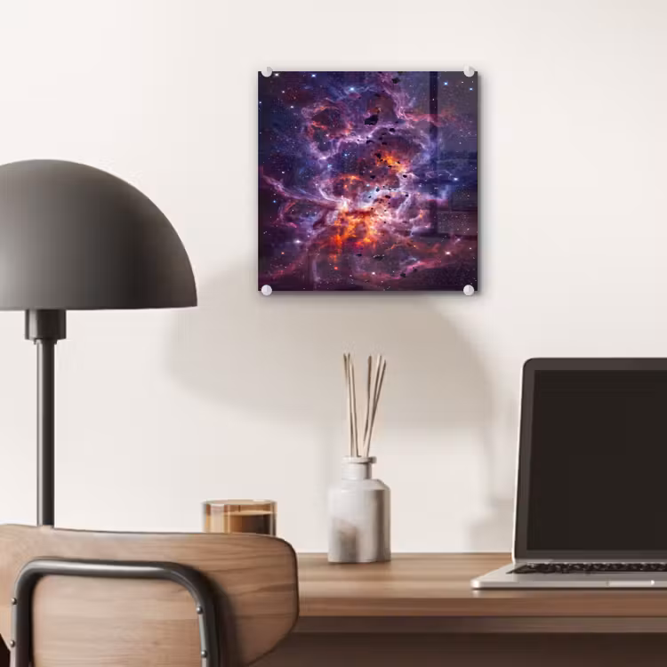 Space - Stars - Abstract - Colorful plexiglas 5mm klein -sfeer6