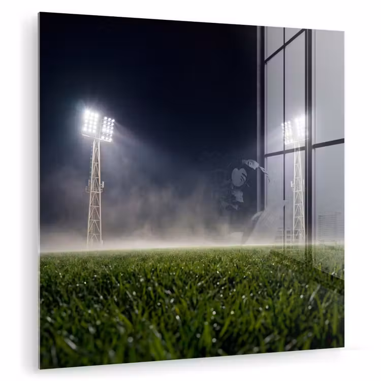Stadion - Lichtmast - Sport - Nacht plexiglas 5mm klein -zzzproduct_nieuw