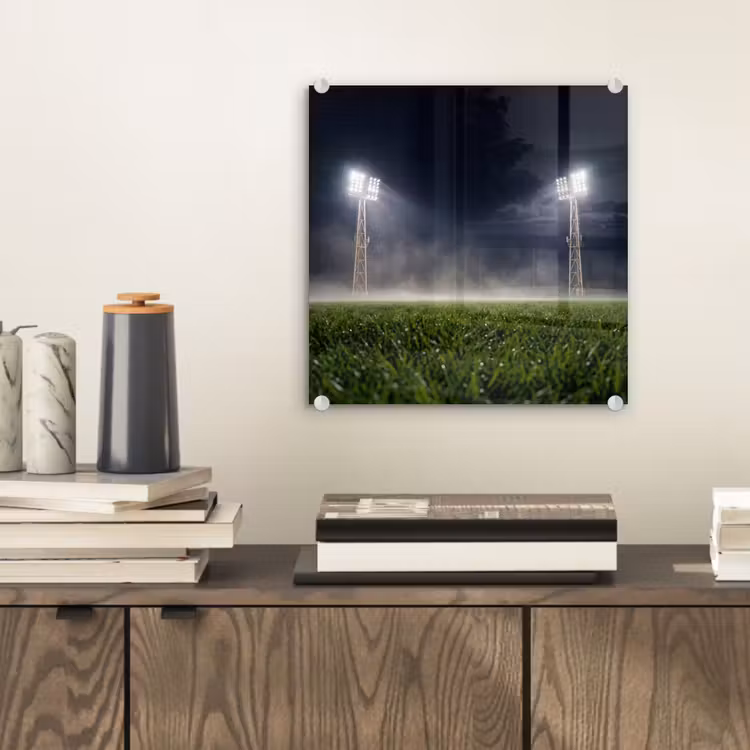 Stadion - Lichtmast - Sport - Nacht plexiglas 5mm klein -sfeer1