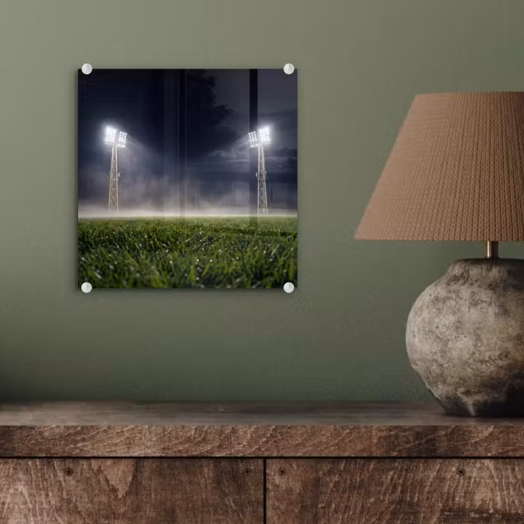 Stadion - Lichtmast - Sport - Nacht plexiglas 5mm klein -sfeer3